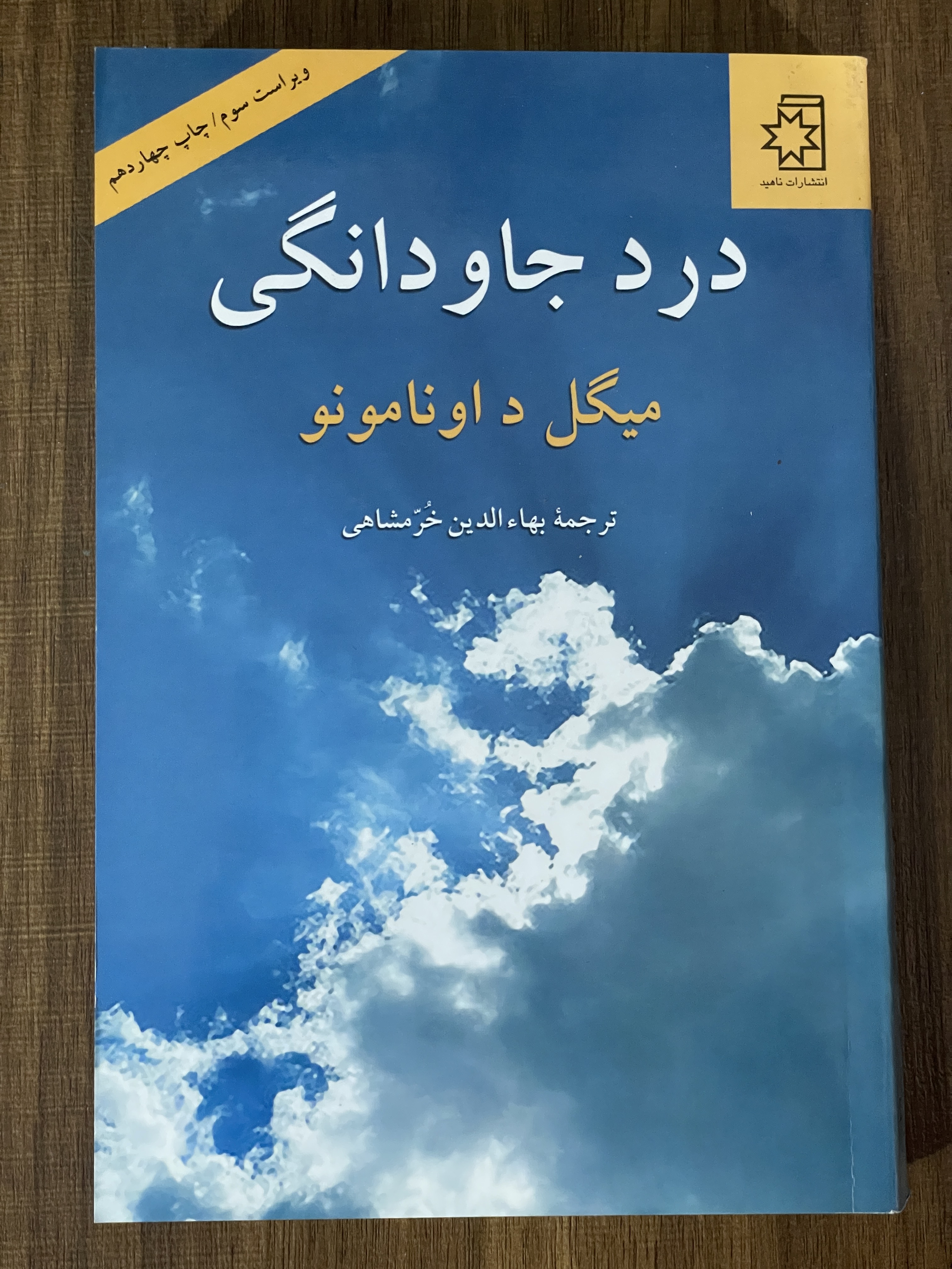 کتاب درد جاودانگی میگل داونامونو ترجمه بهاء الدین خرمشاهی- دست دوم