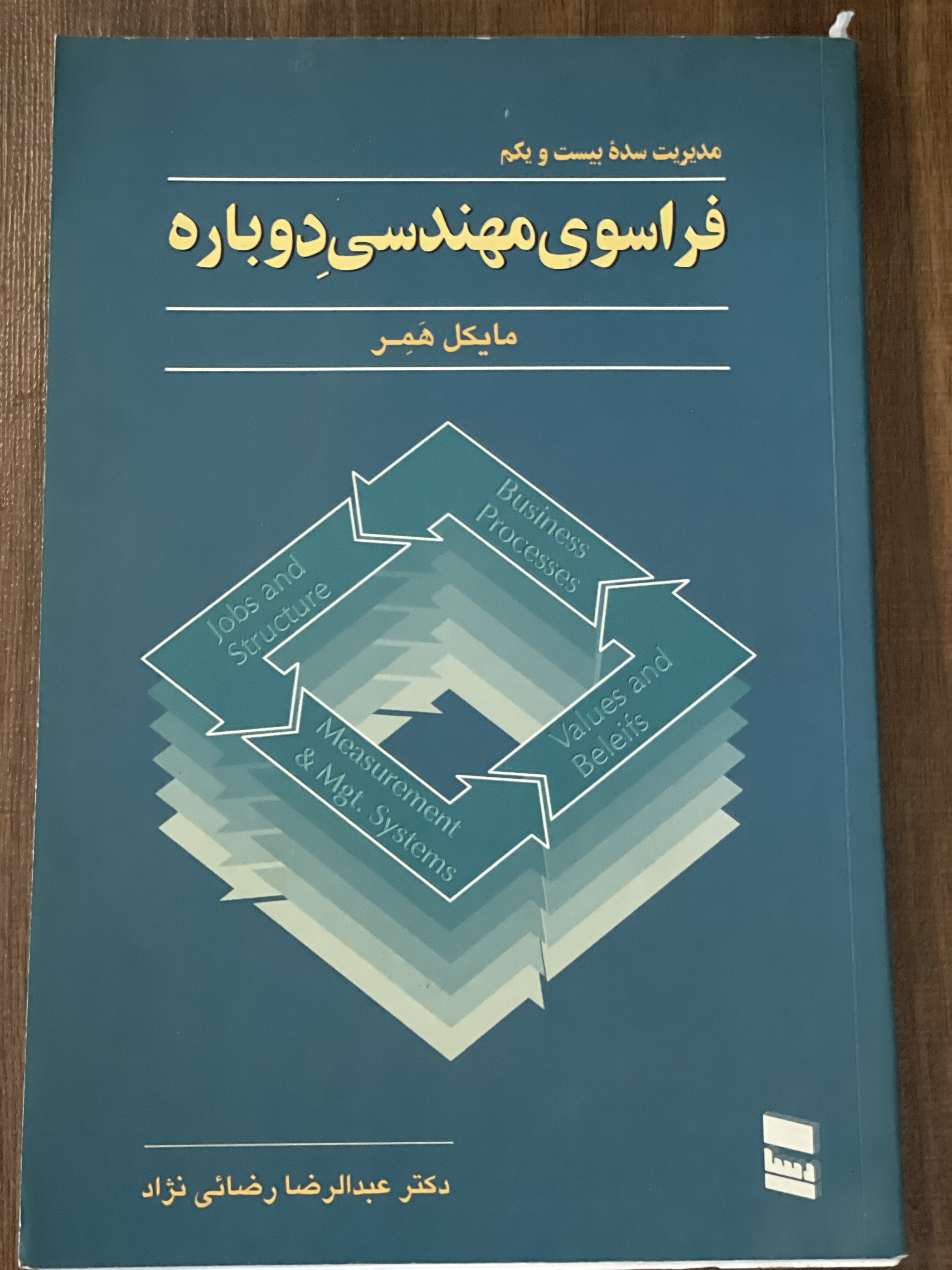 کتاب مدیریت سده بیست و یکم فراسوی مهندسی دوباره -عبدالرضا رضائی نژاد - دست دوم
