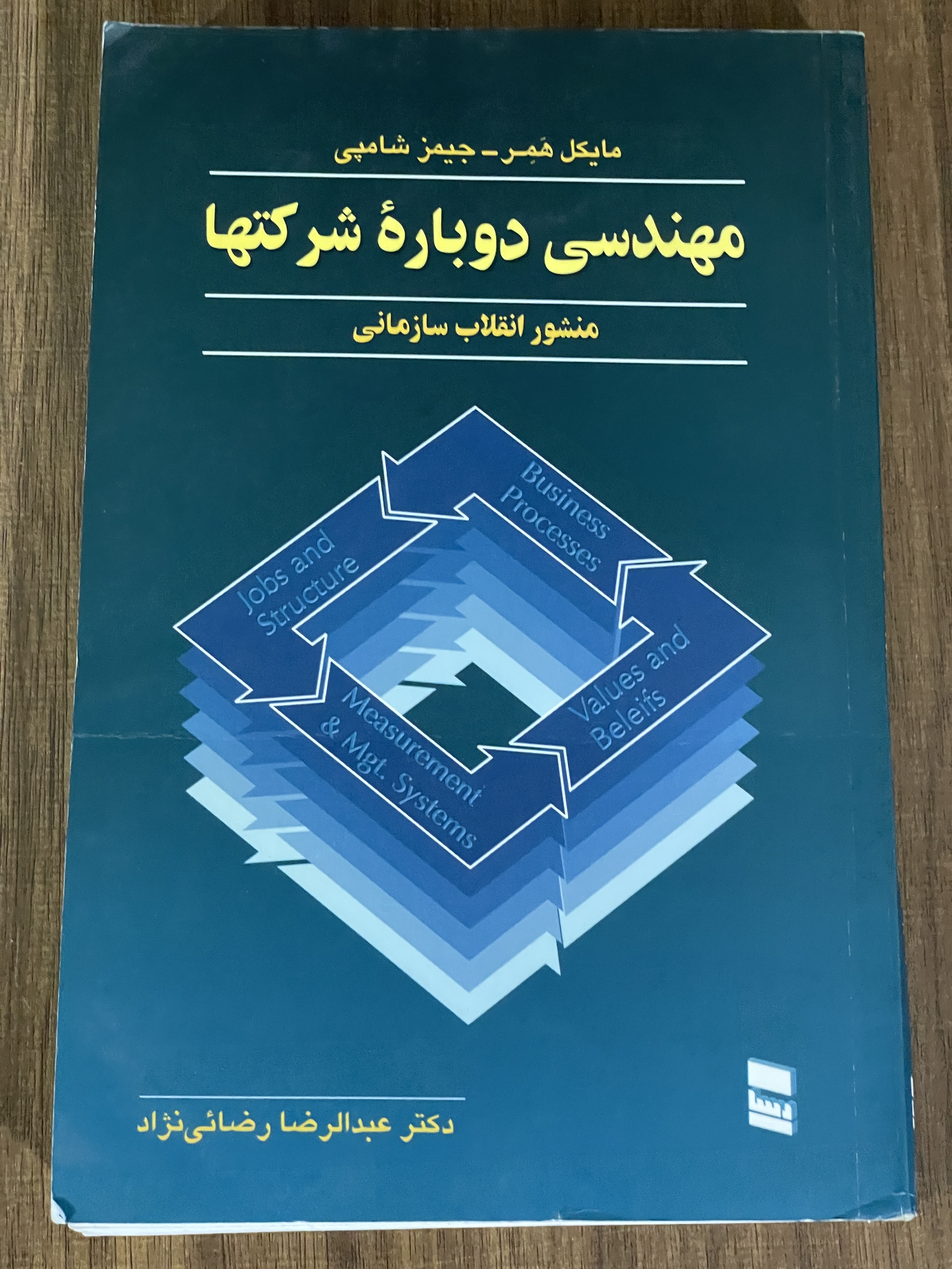کتاب مهندسی دوباره شرکت ها عبدالرضا رضایی نژاد - دست دوم تمیز