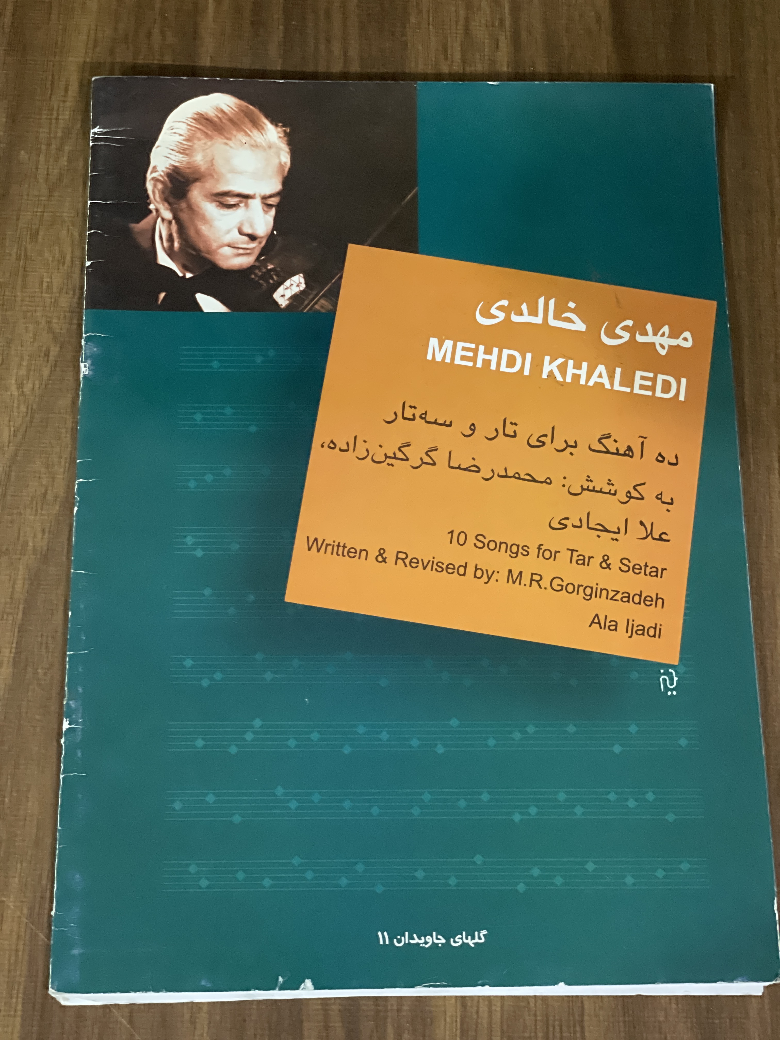 کتاب ده آهنگ برای تار و سه تار به کوشش محمد رضا گرگین زاده علا ایجادی - دست دوم