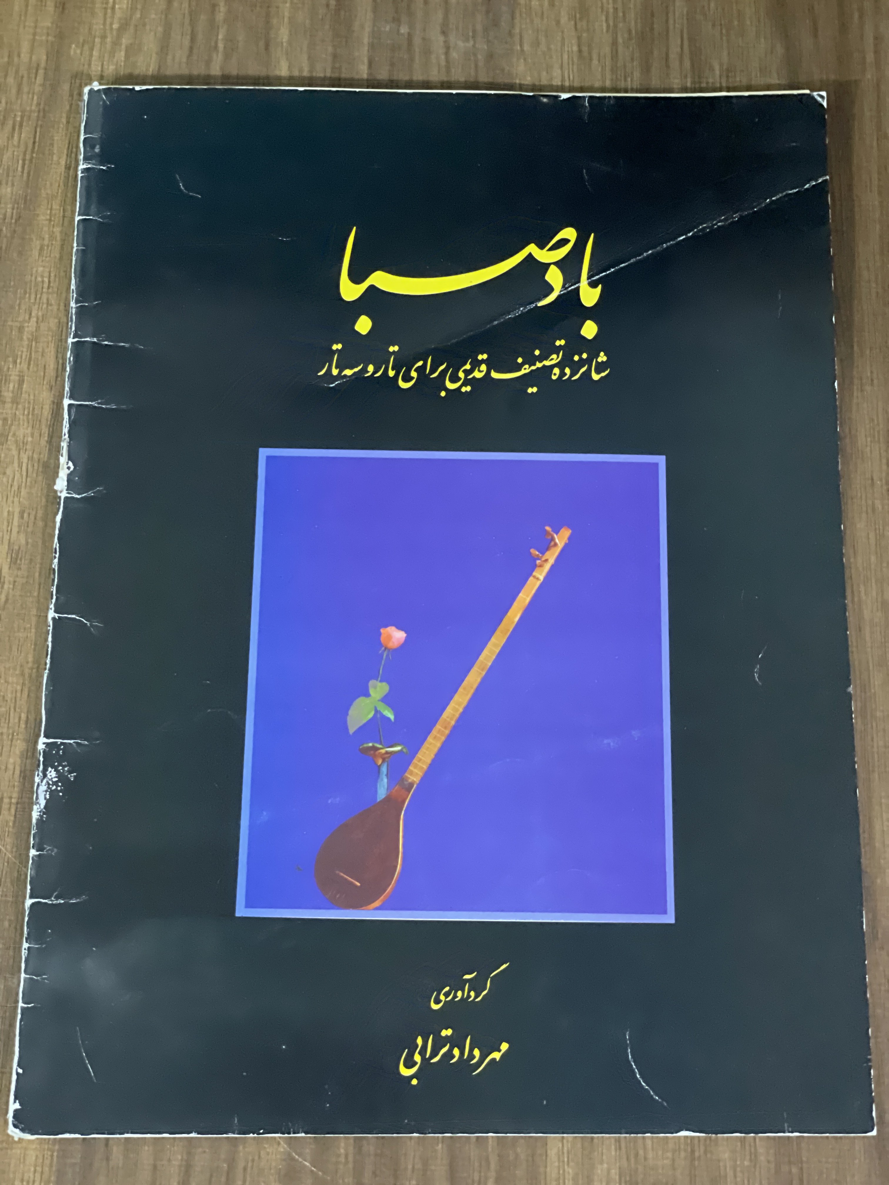 کتاب باد صبا شانزده تنصیف قدیمی برای تار و سه تار - دست دوم