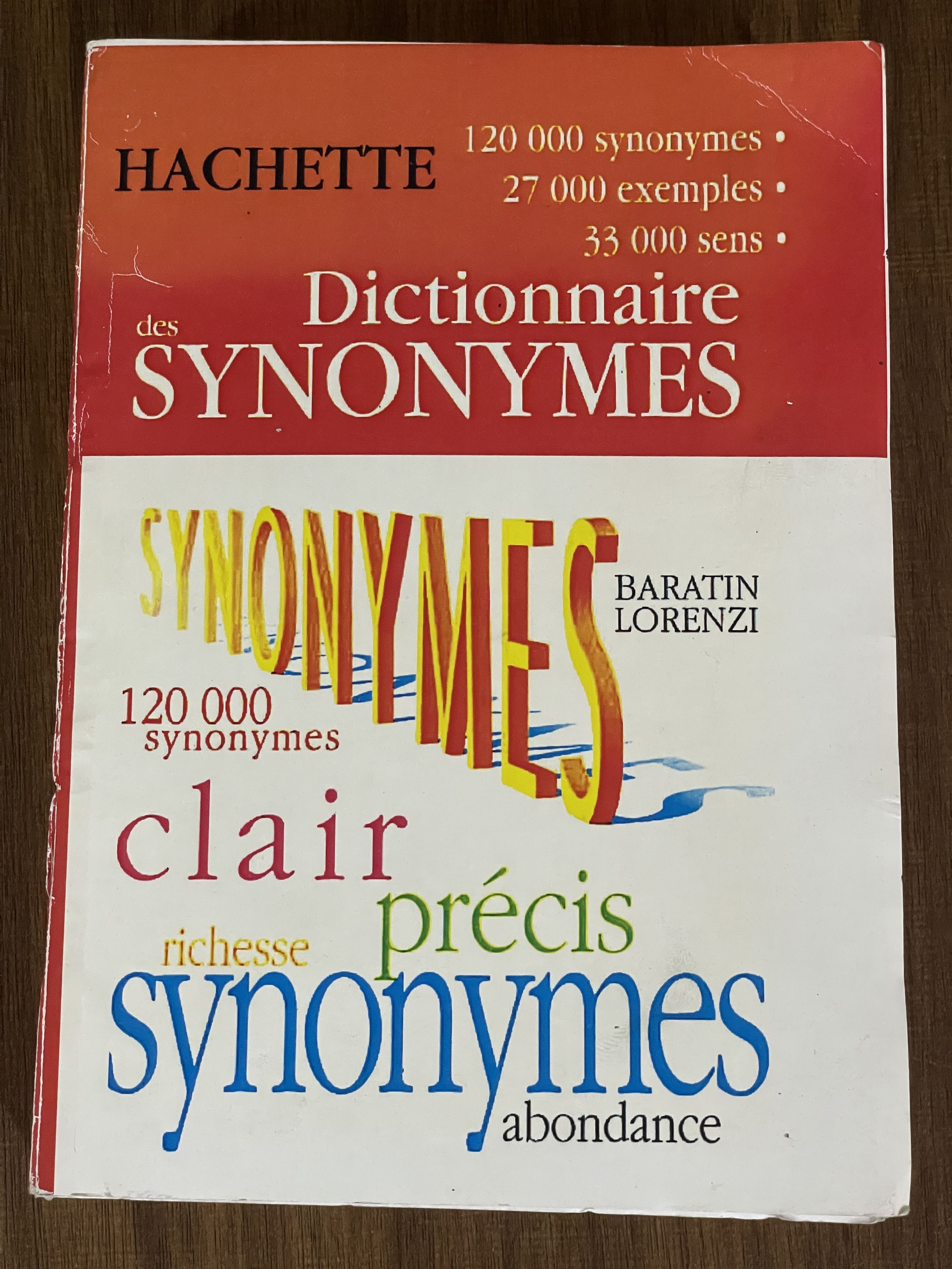 کتاب Dictonnaire Synonymes - دست دوم تمیز