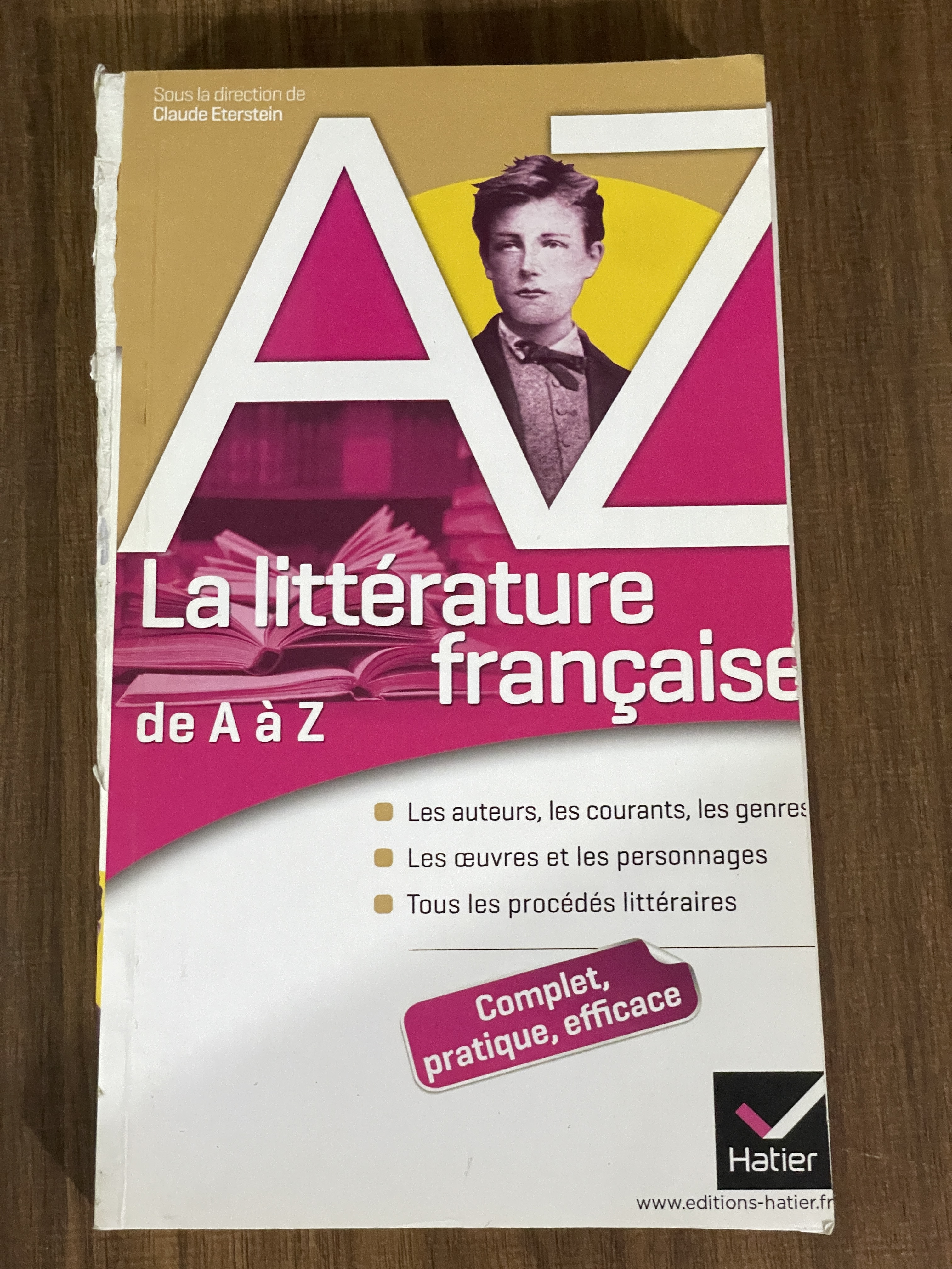 کتاب آموزش فرانسه la-litterature-francaise-de-a-a-z-auteurs-oeuvres-genres-et-procedes-litteraires - دست دوم