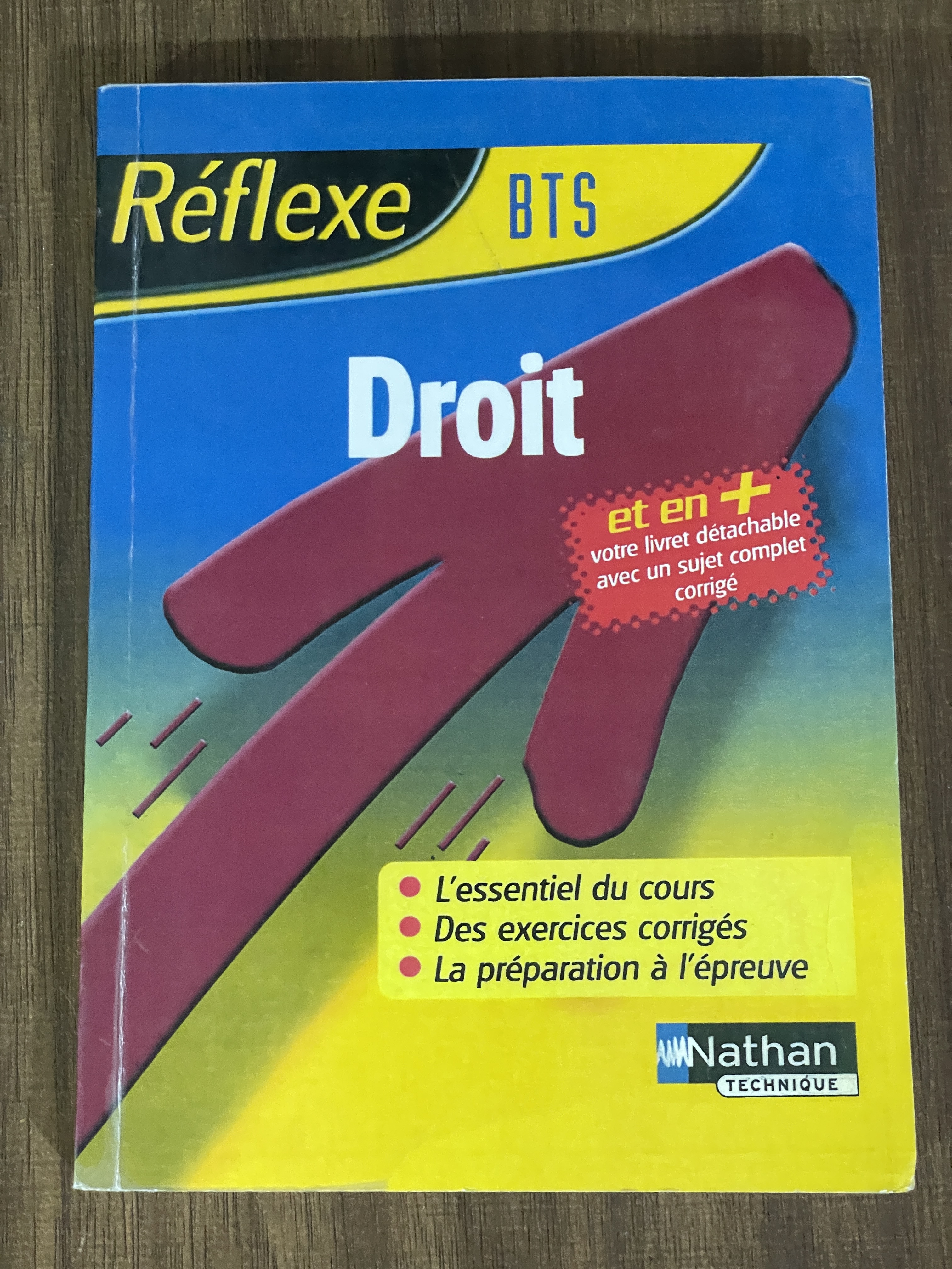 کتاب Mémo Réflexe Nathan Droit BTS - manuel de révision comme دست دوم