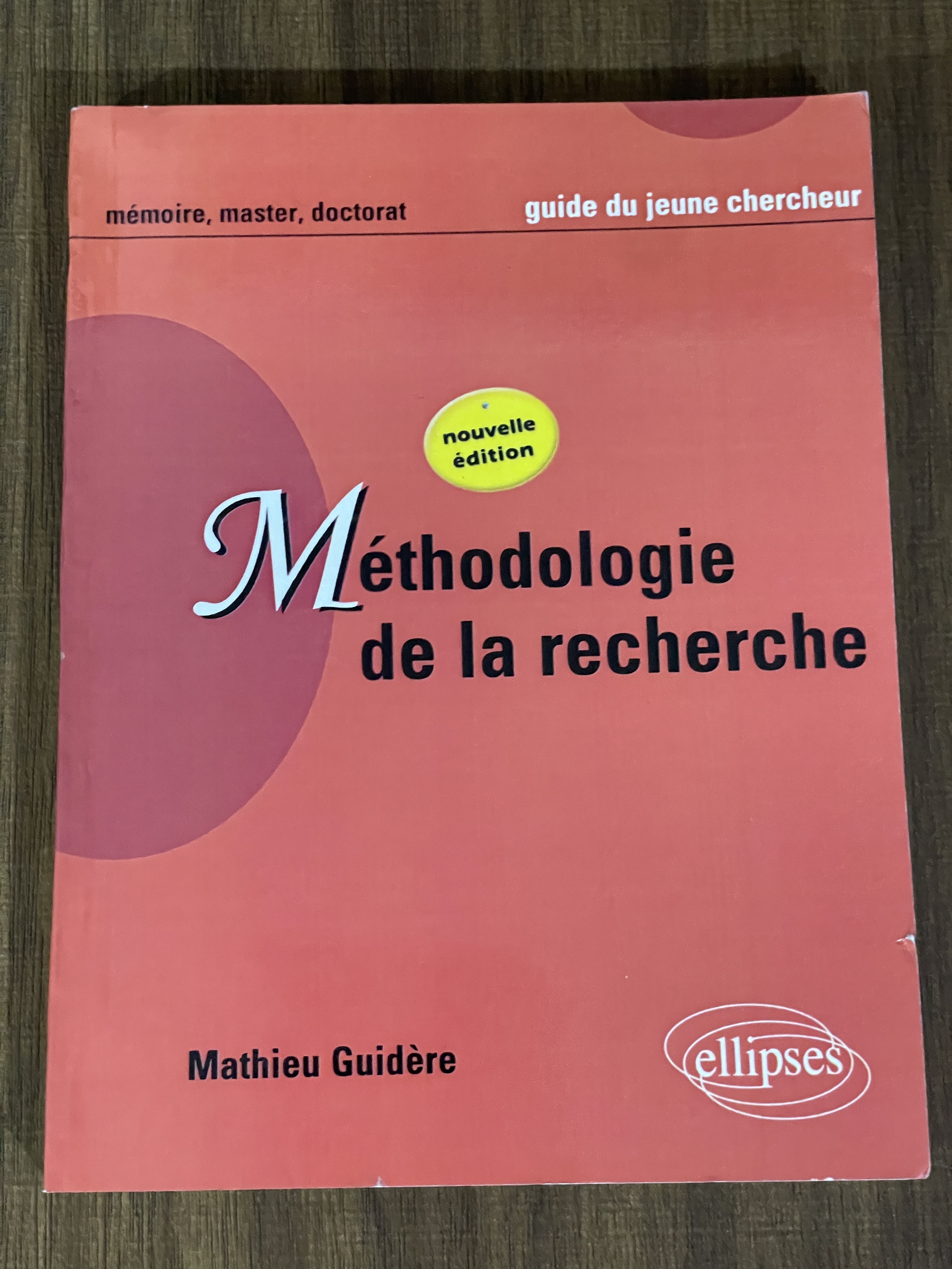 کتاب Methodogie de la recherche - دست دوم تمیز