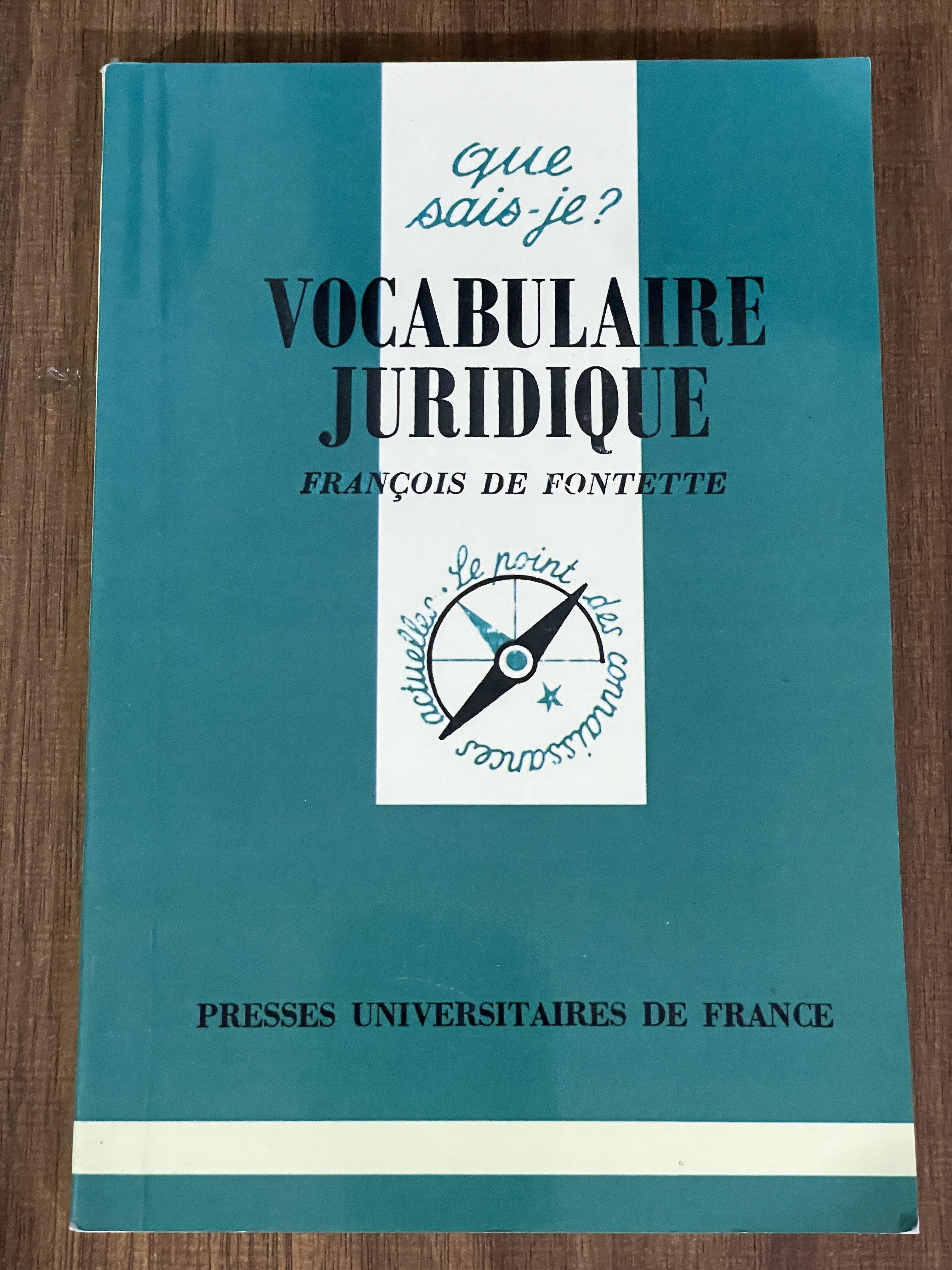 کتاب Vocabulaire Juridique Francois De Fontette - دست دوم